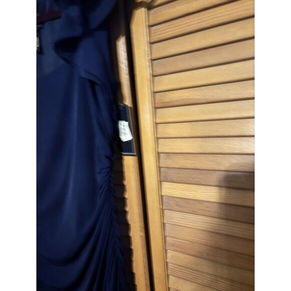 LAUNDRY BY SHELLI SEGAL Vintage 1990's   Navy Blue  Gown SIze 12 Nwt - Picture 7 of 8